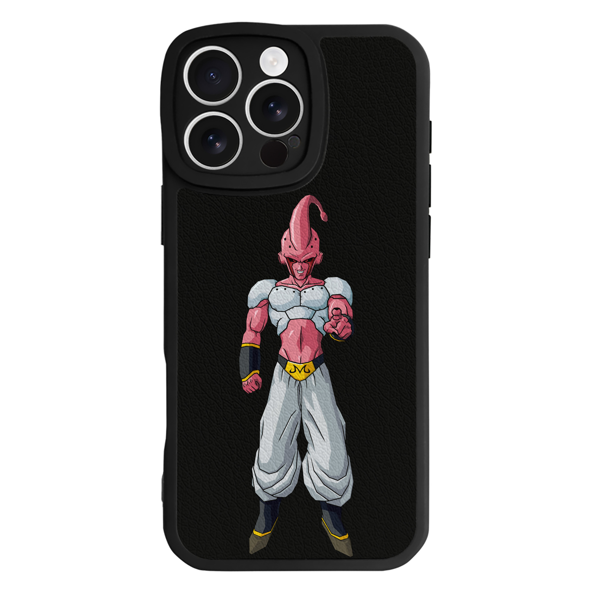 （画像用） ドラゴンボール 魔人ブウ DRAGON BALL Majin Buu 【iPhone 16シリーズ対応】シリコンスマホケース（レザー調） 材質：シリコン